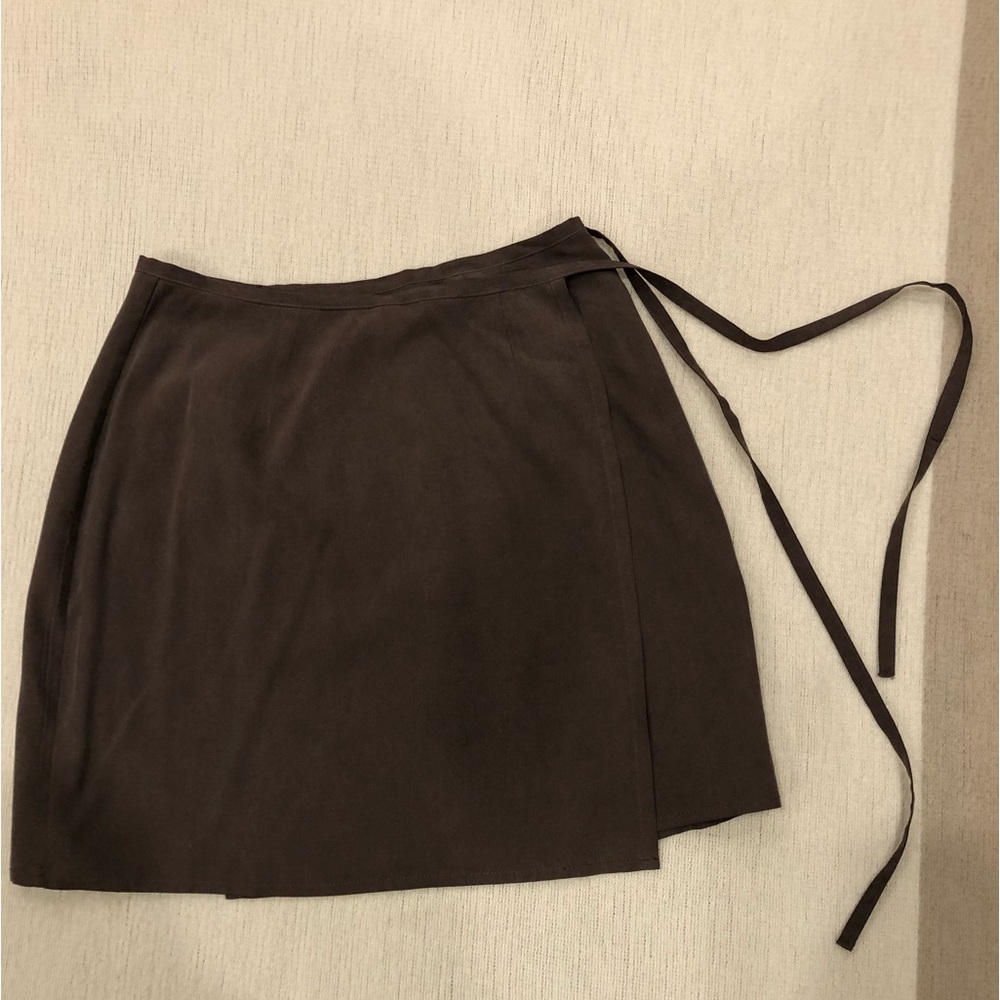 The Limited Wrap Around Skirt, Brown, Size 2